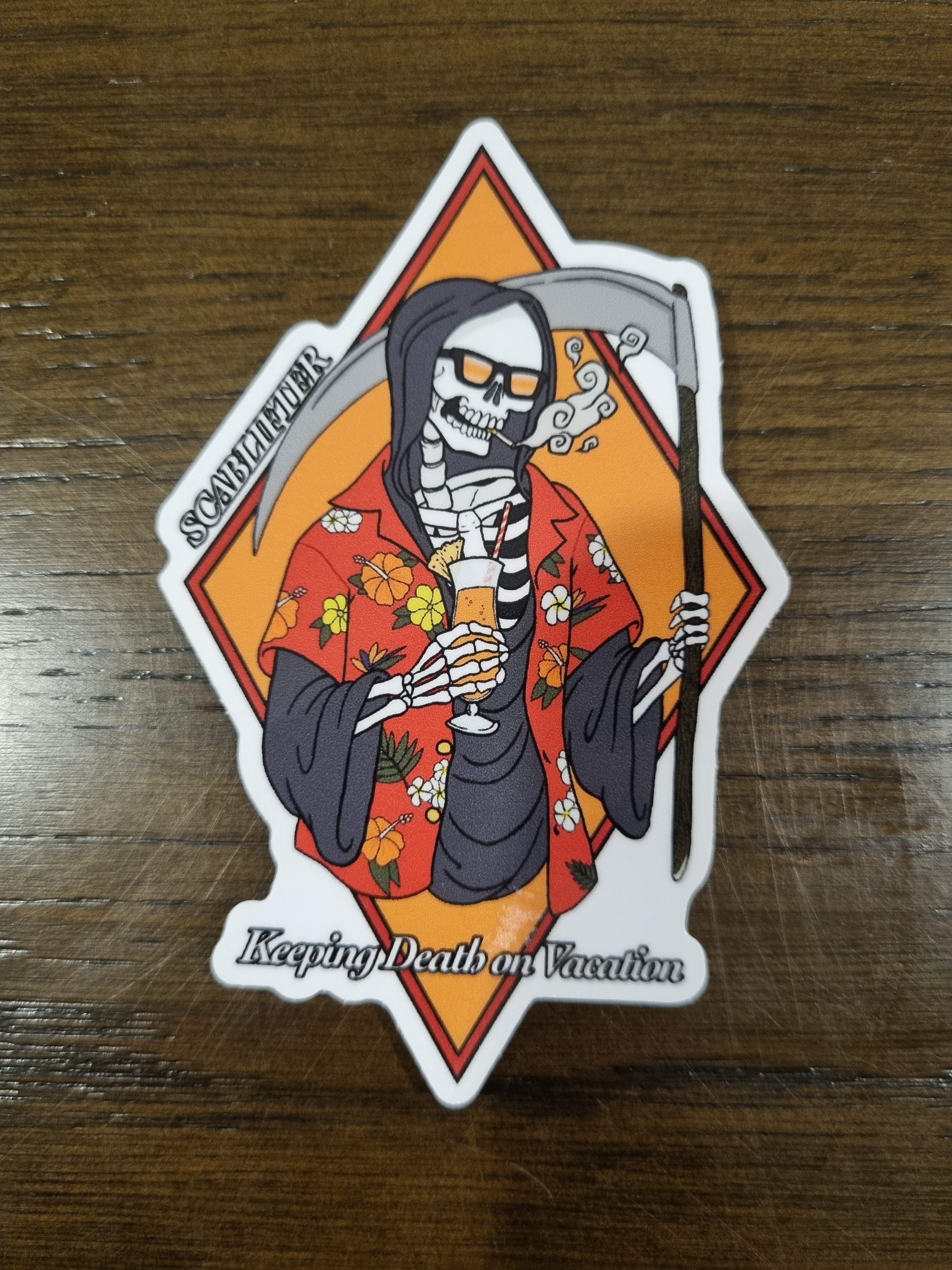 Keeping Death on Vacation Sticker