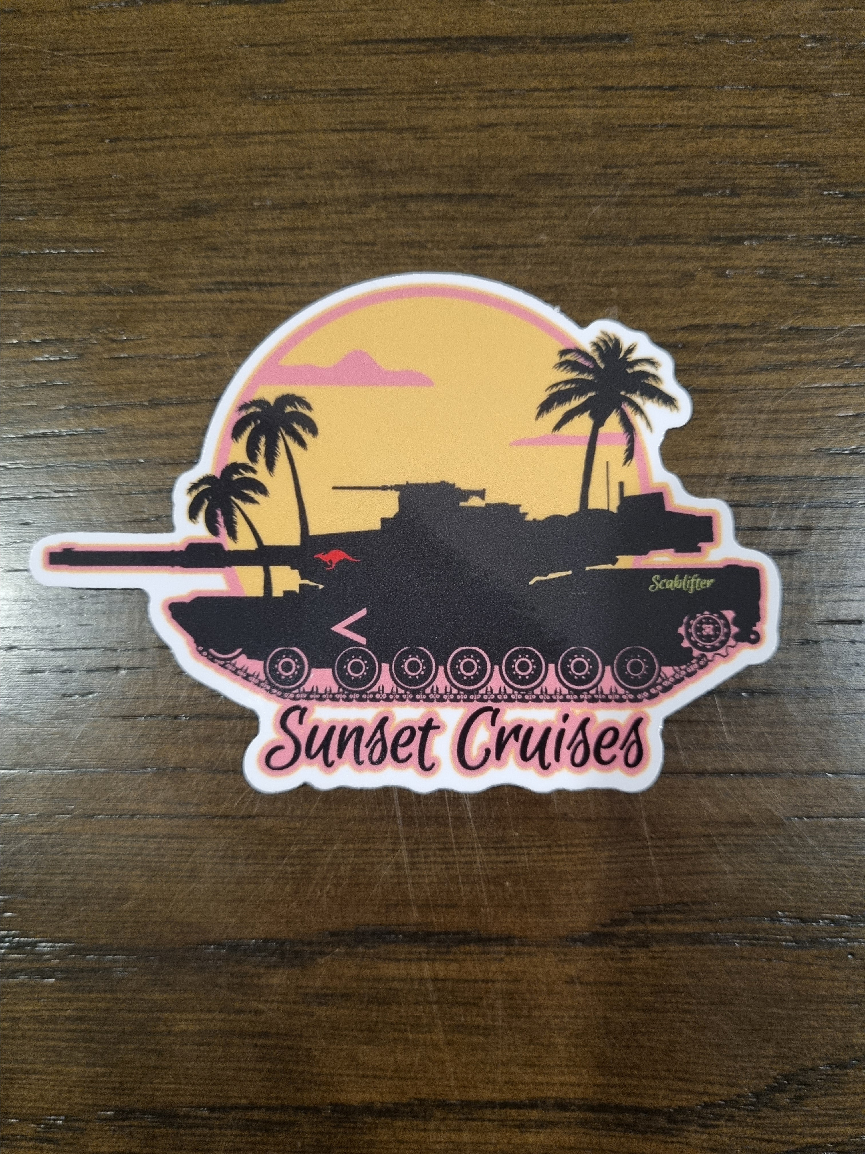 M1A1 Abram's Sunset Cruises Sticker