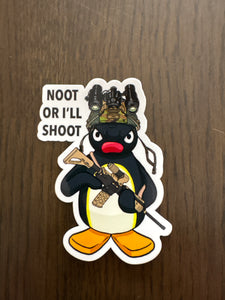 Noot or I’ll Shoot Sticker